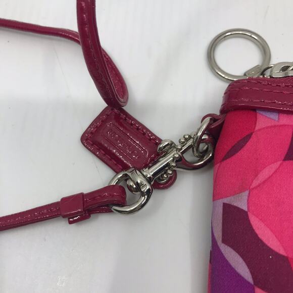 COACH Red Small Nylon Handbag - Picture 3 of 8